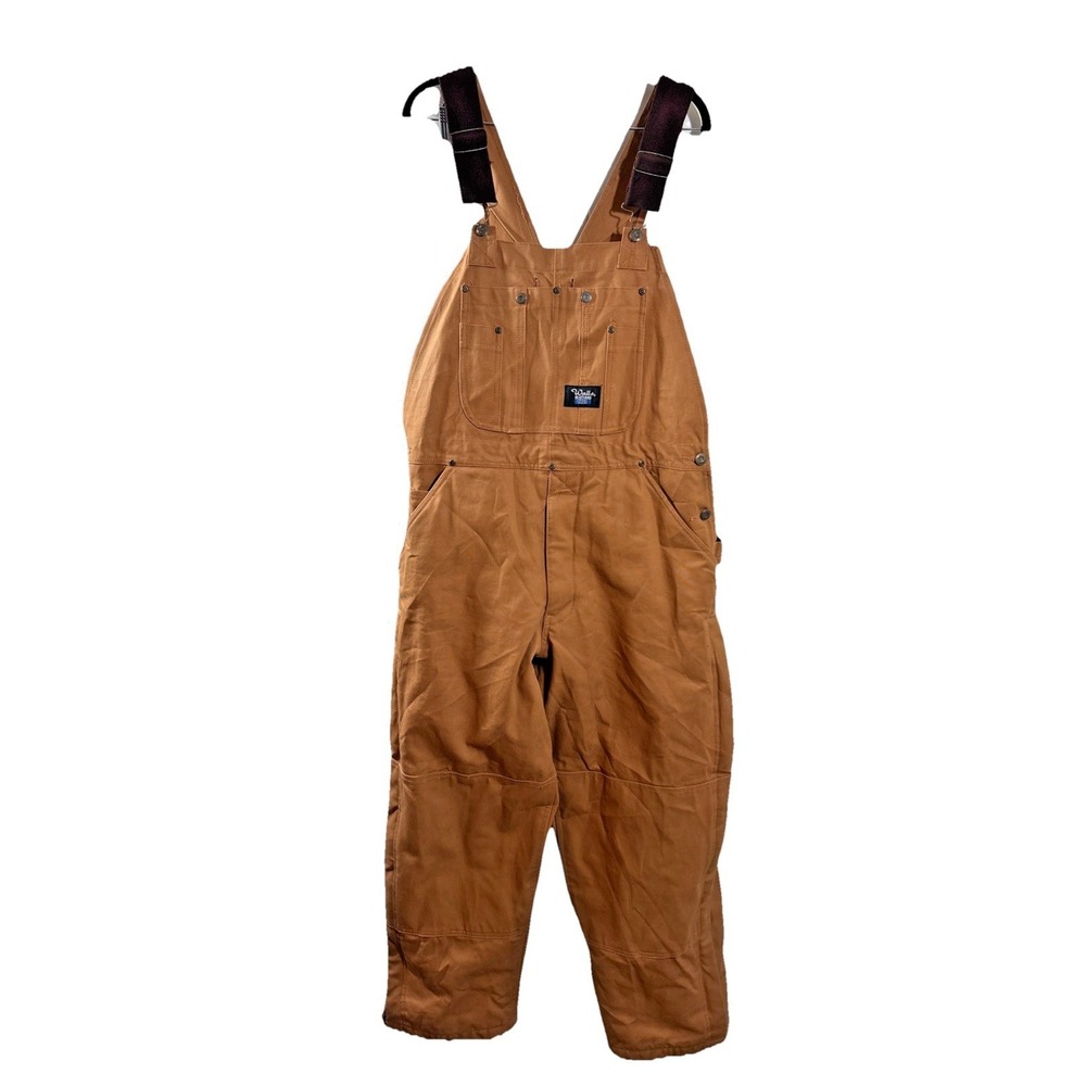 Walls Blizzard Pruf Insulated Overalls Mens Brown Duck Workwear W34/36 Medium